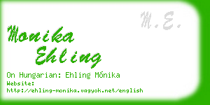monika ehling business card